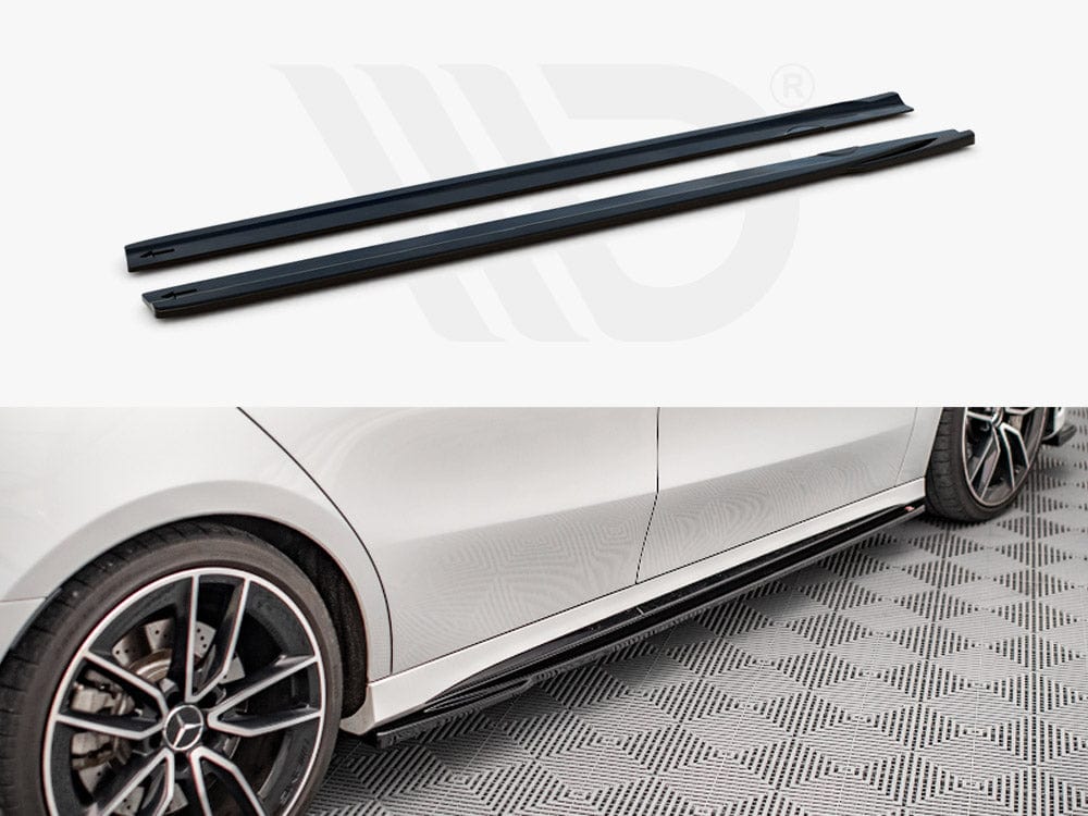 Maxton Design ME-A-177-AMGLINE-SD1T Side Skirts Diffusers V.2 Mercedes A35 Amg / Amg-line W177 | Duco Car Parts UK Car Parts