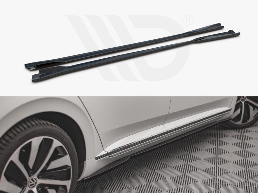 Maxton Design VW-AR-1F-RLINE-SD1T Side Skirts Diffusers VW Arteon R / R-line Facelift (2020-) | Duco Car Parts UK Car Parts