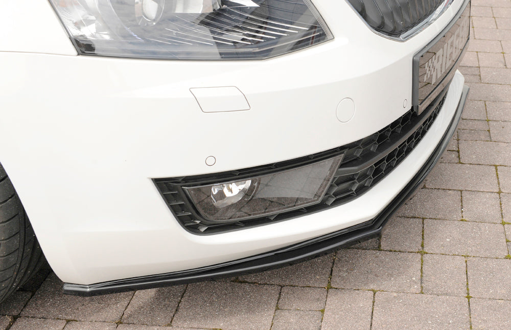 Rieger 00088107 Skoda 5E Octavia Front Splitter - Glossy Black