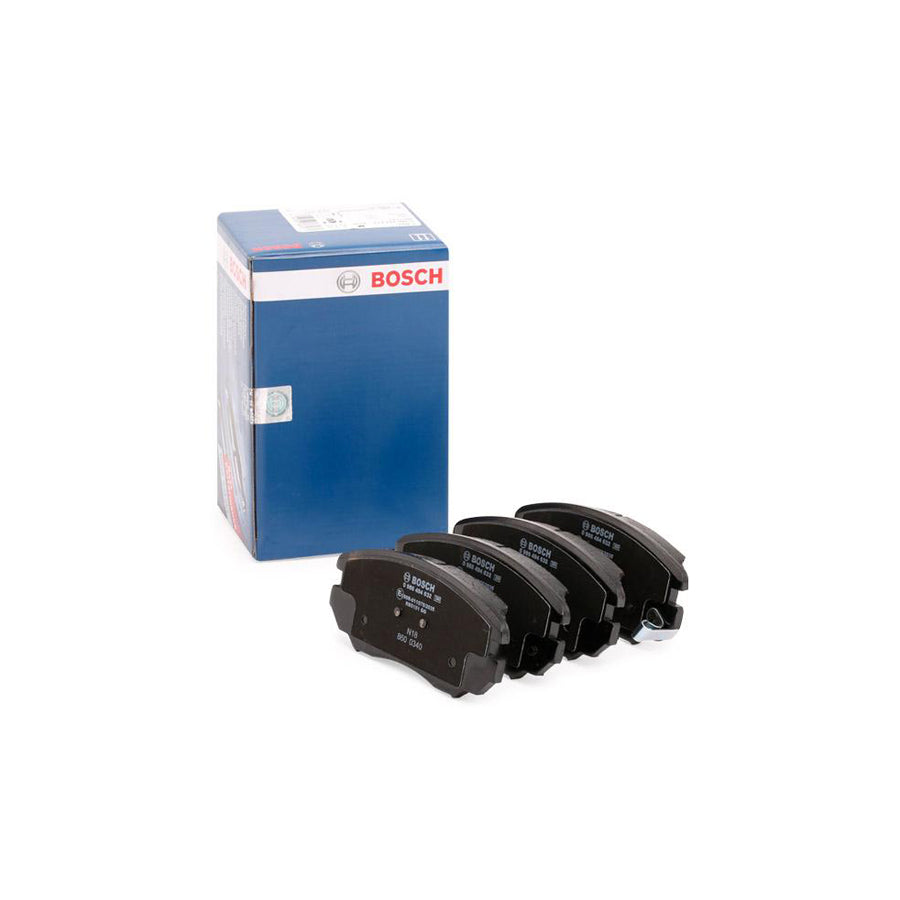 Bosch 0986494632 Brake Pad Set With Acoustic Wear Warning With Anti Squeak Plate With Spring BP1191