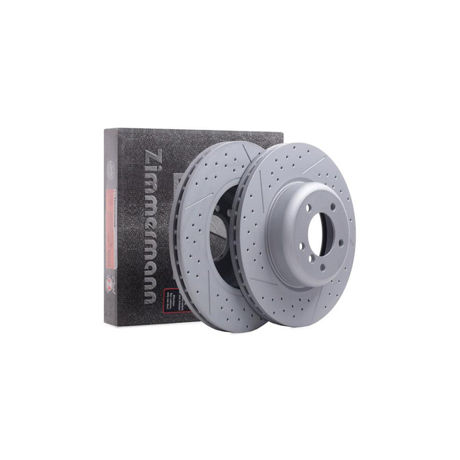 ZIMmERMANN COAT Z 150 2935 20 Brake Disc Internally Vented Slotted Perforated Coated High carbon