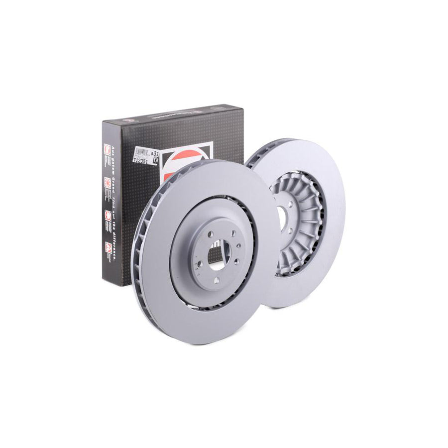 ZIMmERMANN FORMULA Z COAT Z 100 3380 75 Brake Disc Two piece brake disc Vented Coated Alloyed High carbon