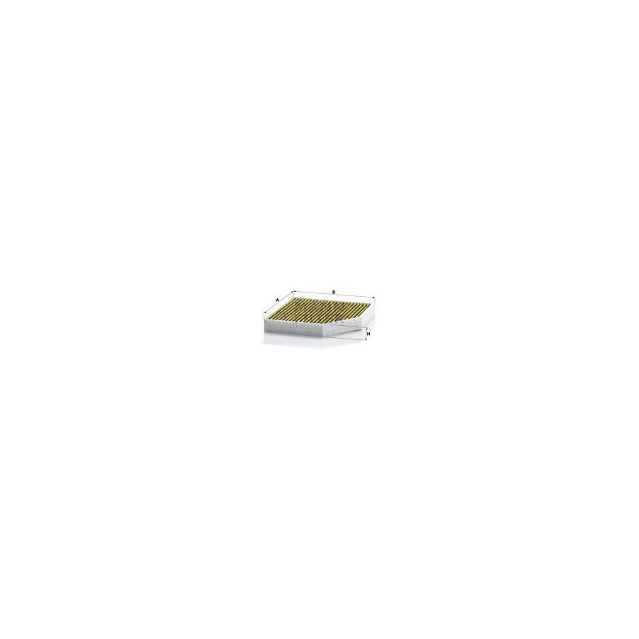 MANN-FILTER FP 2641 Pollen filter Activated Carbon Filter, Activated Carbon Filter with polyphenol, Particulate filter (PM 2.5), with antibacterial action, with fungicidal effect, FreciousPlus