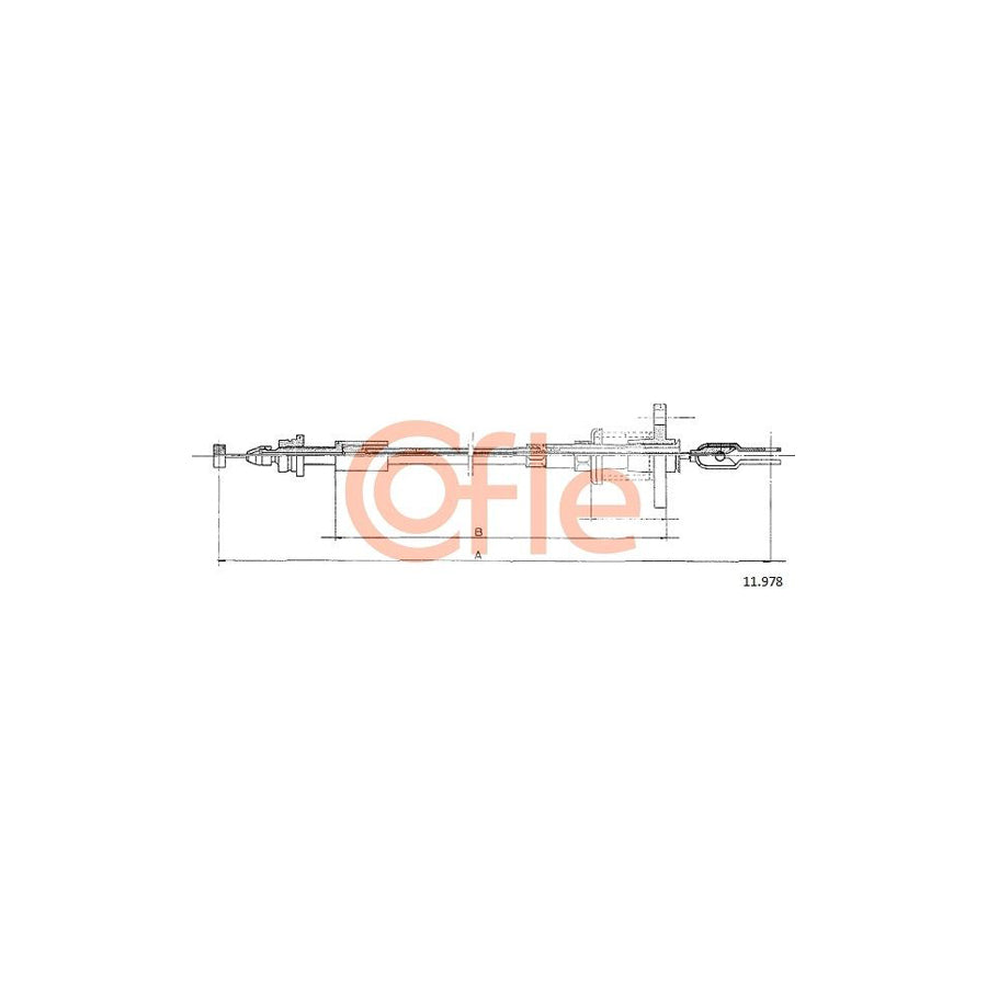 COFLE 11.978 Throttle Cable for VOLVO 240 | Duco Car Parts UK Car Parts