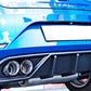 Rieger 00027056 SEAT Leon KL Rear Diffuser for Twin Tailpipe Left & Right -  Matte Black