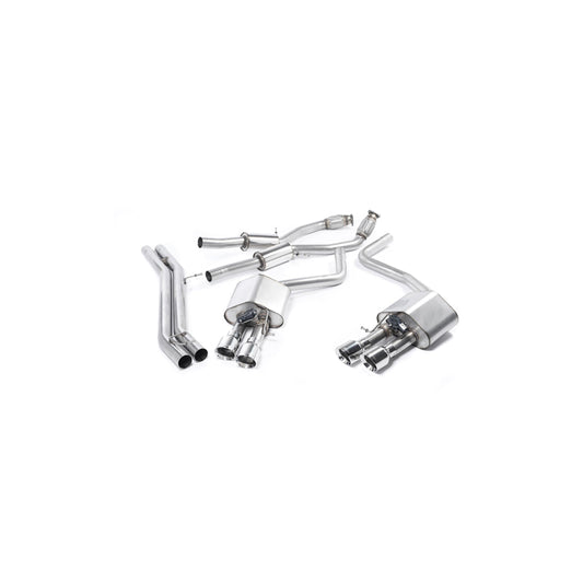 MillTek Audi D4 S8 Resonated Cat-Back Exhaust