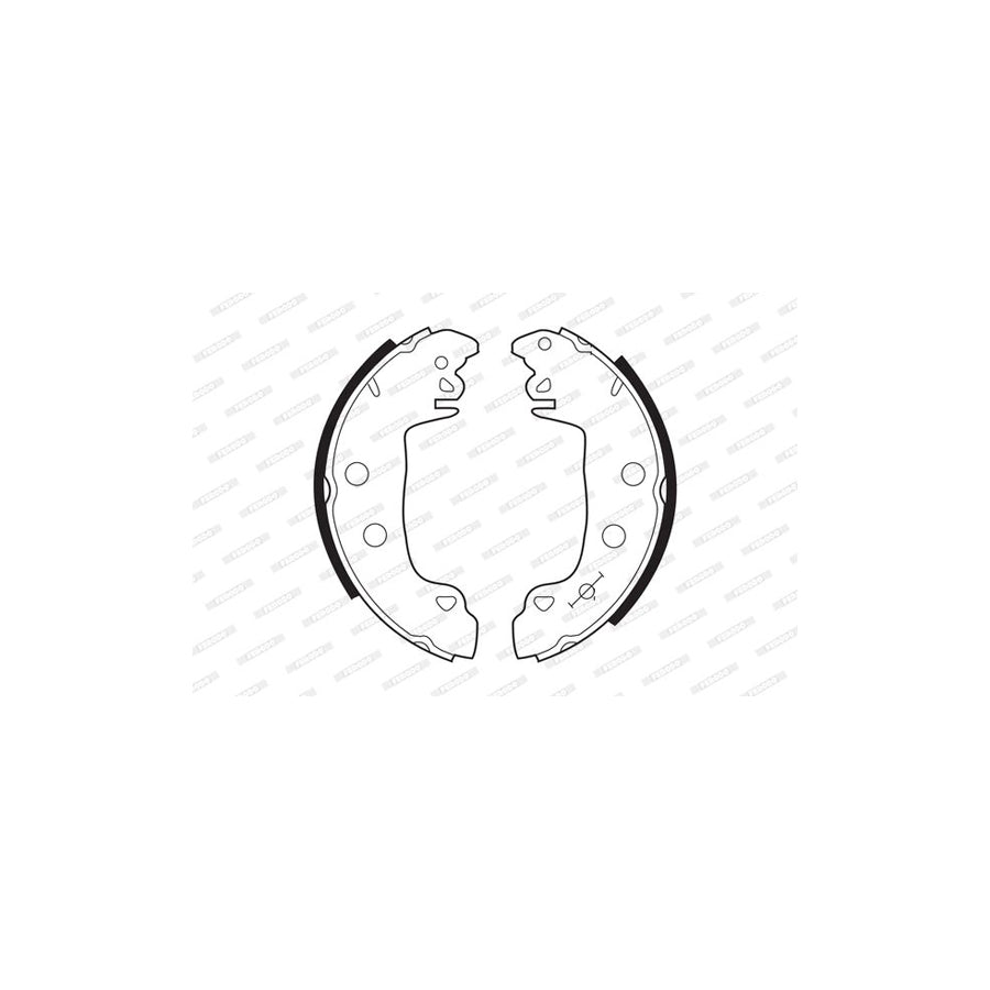 FERODO PREMIER FSB333 Brake Shoe Set with accessories