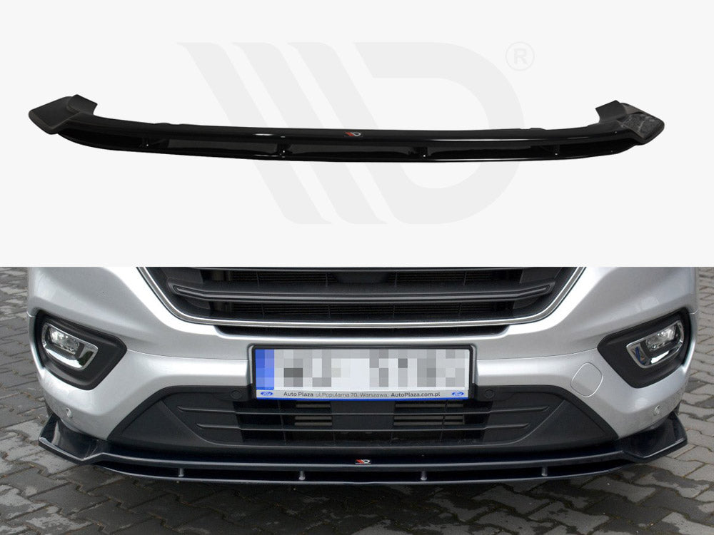 Maxton Design FO-TRC-1F-FD1T+FD1RT Front Splitter Ford Transit Custom MK 1 Facelift (2018-up) | Duco Car Parts UK Car Parts