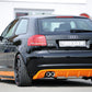 Rieger 00056776 Audi 8P A3 Rear Diffuser for Twin Tailpipe Left -  Matte Black