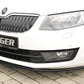 Rieger 00088107 Skoda 5E Octavia Front Splitter - Glossy Black