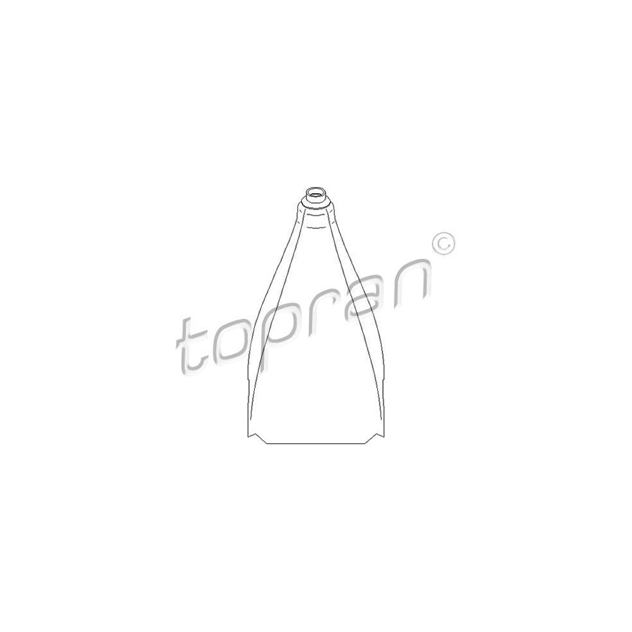 TOPRAN 111 576 Gear Lever Gaiter Black