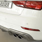 Rieger 00099615 Audi 8V S3 Rear Diffuser for Original Twin Tailpipe Left & Right - Carbon-Look