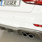 Rieger 00099615 Audi 8V S3 Rear Diffuser for Original Twin Tailpipe Left & Right - Carbon-Look