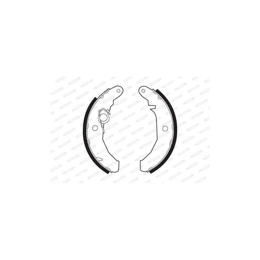 FERODO PREMIER FSB187 Brake Shoe Set for FORD FIESTA with accessories