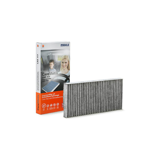 MAHLE ORIGINAL LAO 117 Pollen filter Activated Carbon Filter, with anti-allergic effect, with antibacterial action, CareMetix?