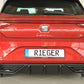 Rieger 00027055 SEAT Leon KL Rear Diffuser -  Matte Black