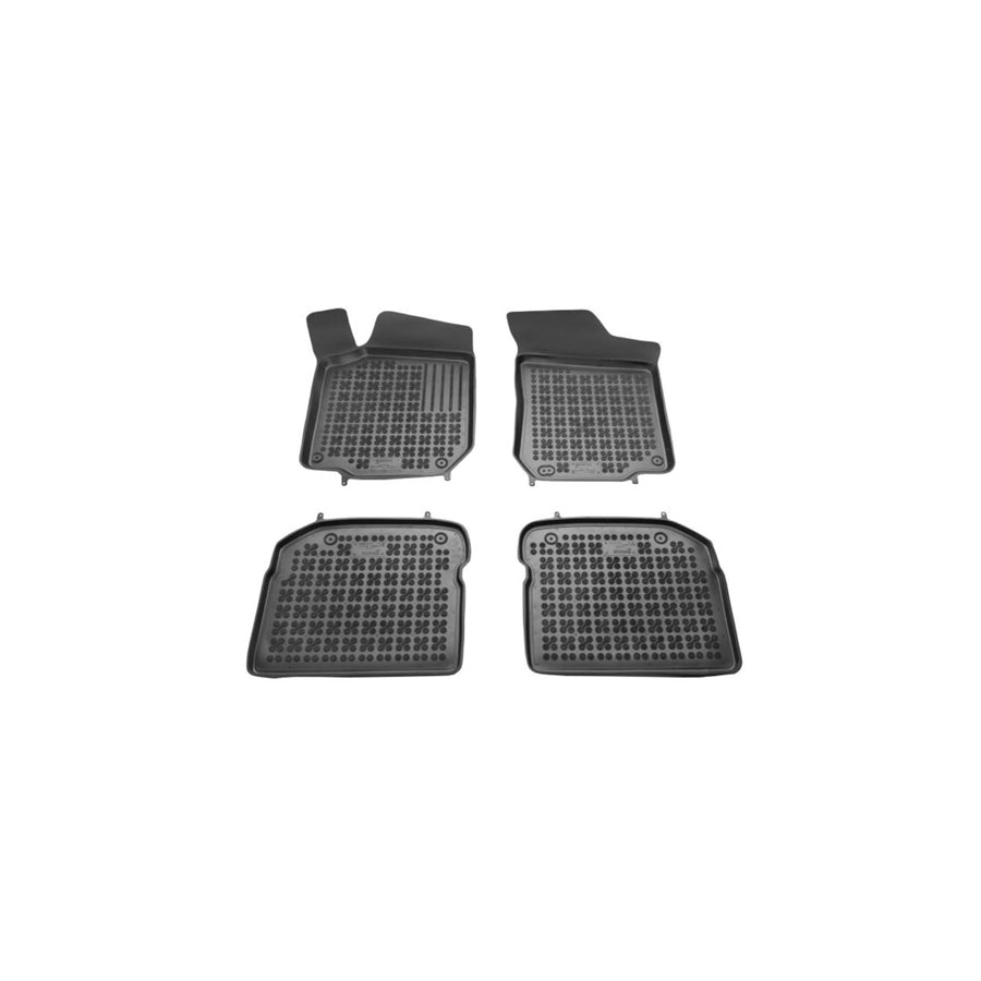 REZAW PLAST Tailored 200201 Floor mat set Elastomer, Front and Rear, Quantity: 4, Black