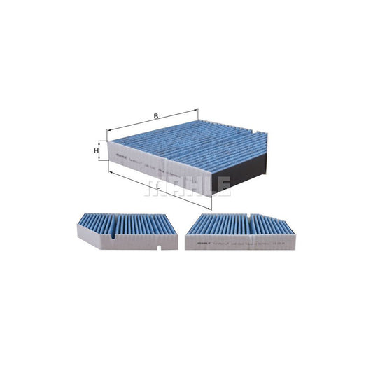 MAHLE ORIGINAL LAO 1161 Pollen filter Activated Carbon Filter, with anti-allergic effect, with antibacterial action