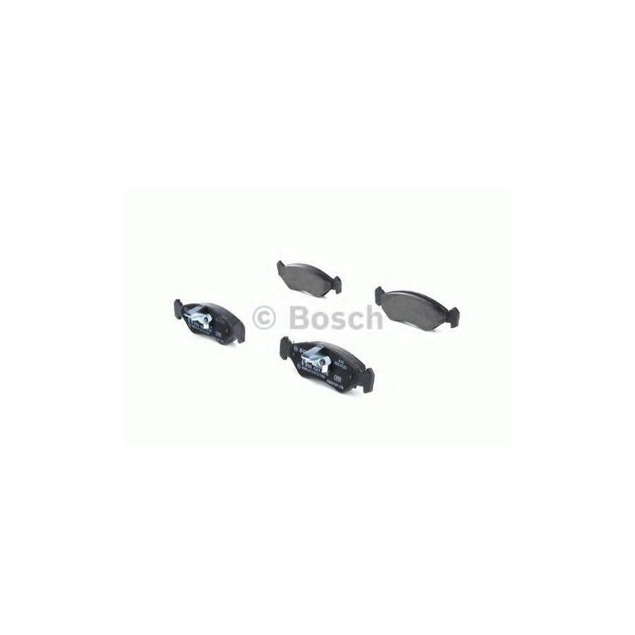 Bosch 0986424416 Brake Pad Set With Anti Squeak Plate With Mounting Manual With Piston Clip BP206