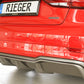 Rieger 00099614 Audi 8V A3 Rear Diffuser for Twin Tailpipe Left - Carbon-Look