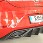 Rieger 00027055 SEAT Leon KL Rear Diffuser -  Matte Black