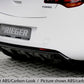 Rieger 00088113 Opel Astra J Rear Diffuser for Sport Tailpipe Left - Glossy Black