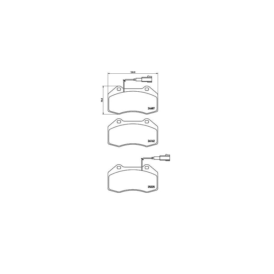 Brembo P 23 162 Brake Pad Set For Alfa Romeo 4C
