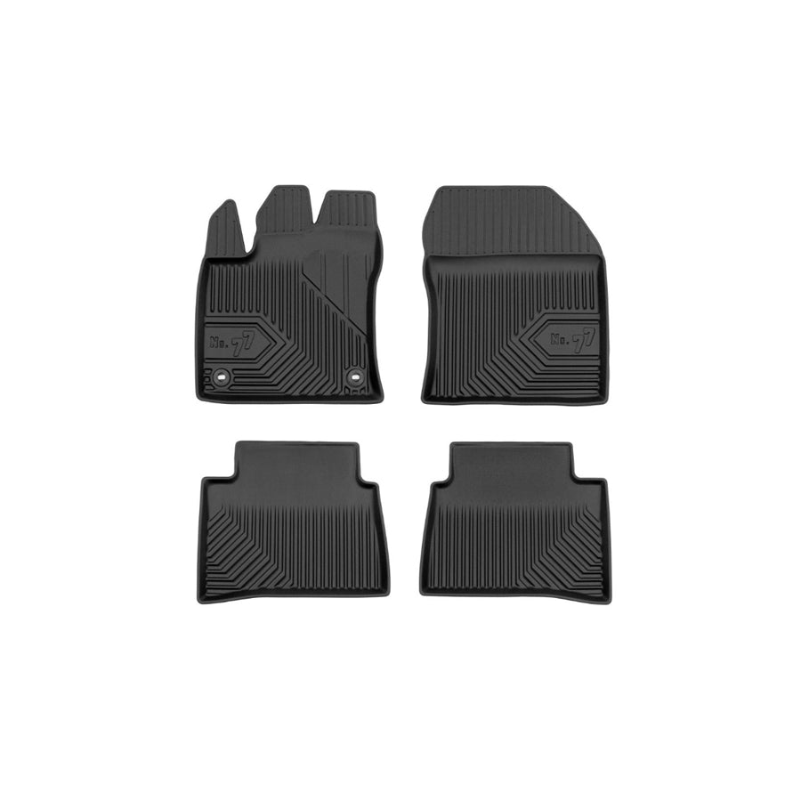 FROGUM Tailored, No.77 77408807 Floor mat set for TOYOTA PRIUS Elastomer, Front and Rear, Quantity: 4, Black, (LHD)