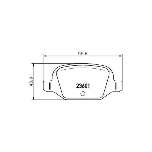Hella 8DB 355 009 551 Brake Pad Set Not Prepared For Wear Indicator With Accessories