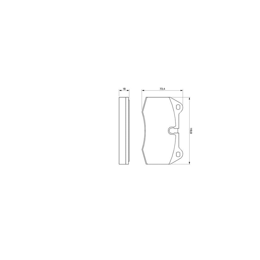 Bosch 0986424209 Brake Pad Set Incl Wear Warning Contact With Mounting Manual BP094