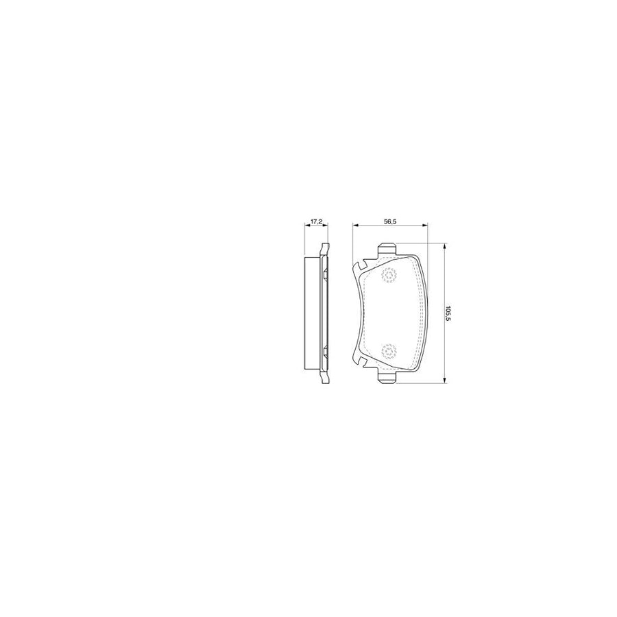 Bosch 0986424824 Brake Pad Set BP962