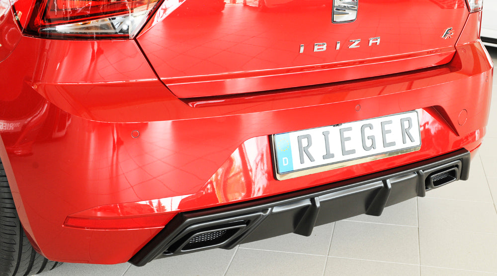 Rieger 00027101 SEAT KJ Rear Diffuser (Ibiza FR & Ibiza) -  Matte Black