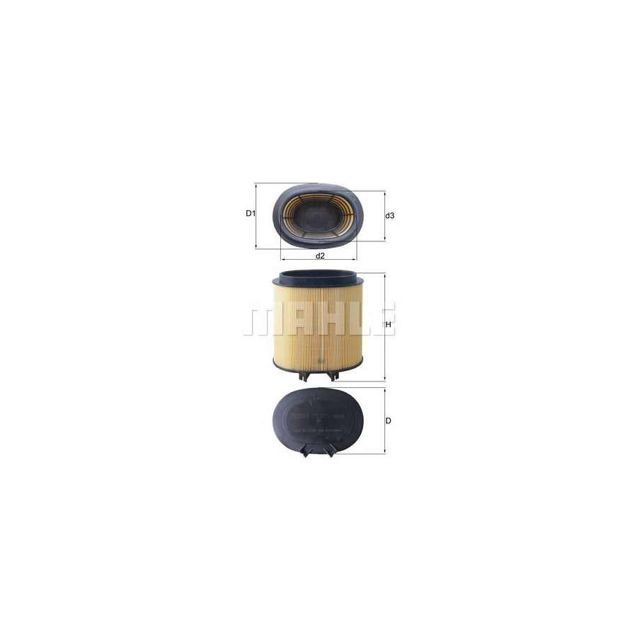 MAHLE ORIGINAL LX 2974 Air Filter Filter Insert