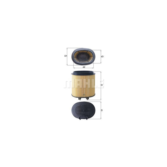 MAHLE ORIGINAL LX 2974 Air Filter Filter Insert