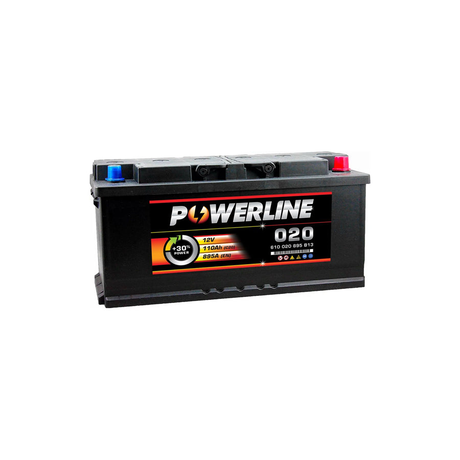 Powerline 020 Car Battery 12V 110Ah