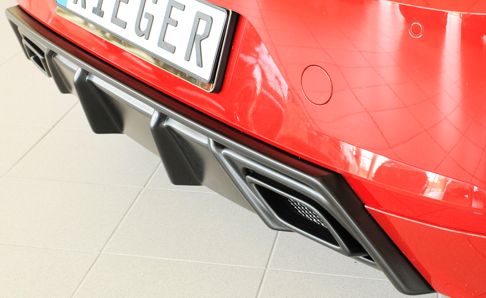 Rieger 00027101 SEAT KJ Rear Diffuser (Ibiza FR & Ibiza) -  Matte Black