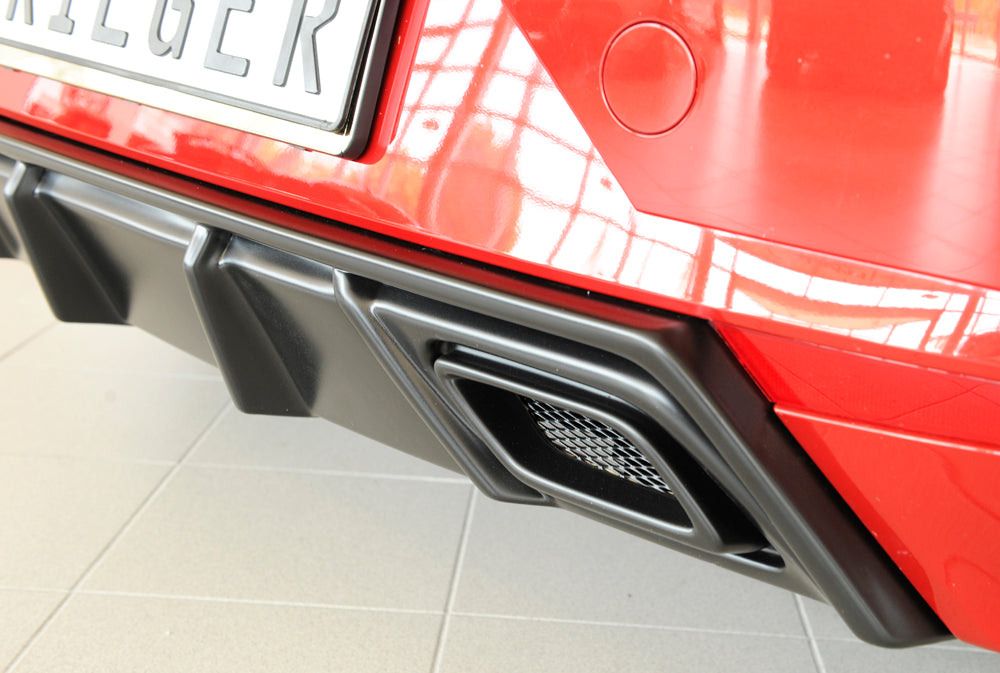 Rieger 00027101 SEAT KJ Rear Diffuser (Ibiza FR & Ibiza) -  Matte Black