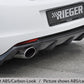 Rieger 00051316 Opel Astra J Rear Diffuser