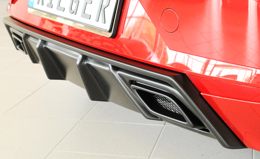 Rieger 00027101 SEAT KJ Rear Diffuser (Ibiza FR & Ibiza) -  Matte Black
