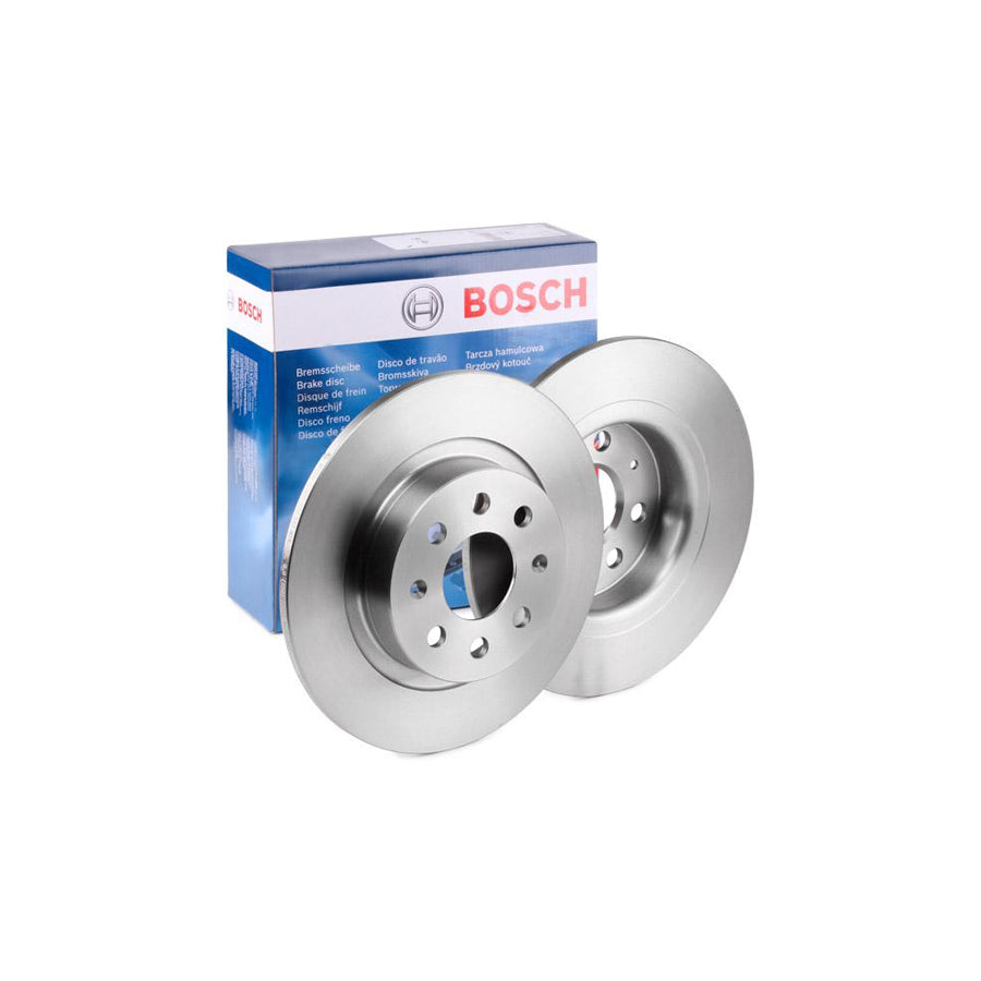 BOSCH 0 986 479 517 Brake Disc Solid Oiled with bolts screws