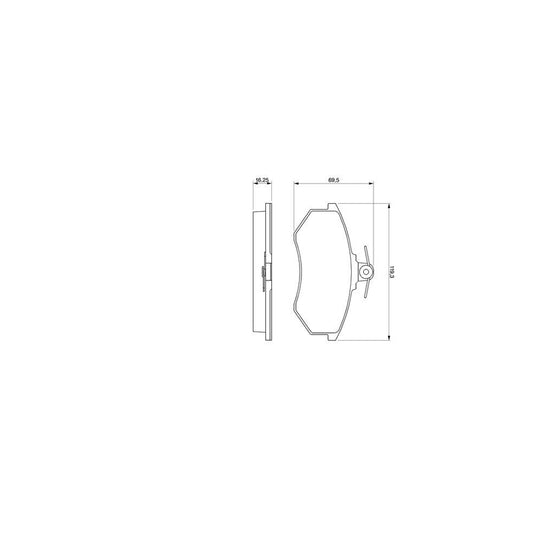 Bosch 0986466698 Brake Pad Set BP692
