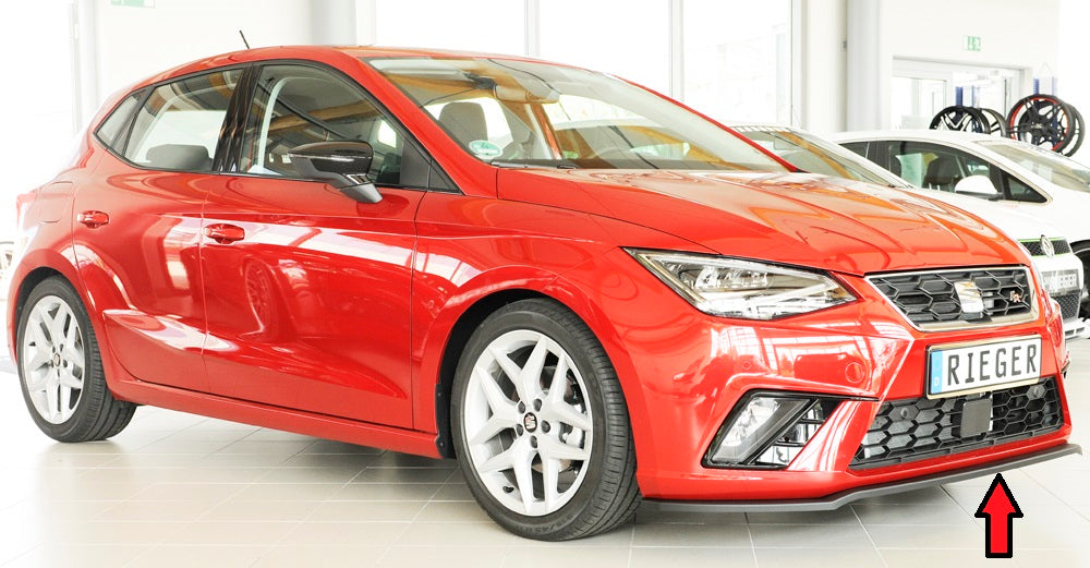 Rieger 00027100 SEAT KJ Front Splitter (Ibiza FR & Ibiza) -  Matte Black