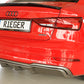 Rieger 00099614 Audi 8V A3 Rear Diffuser for Twin Tailpipe Left - Carbon-Look