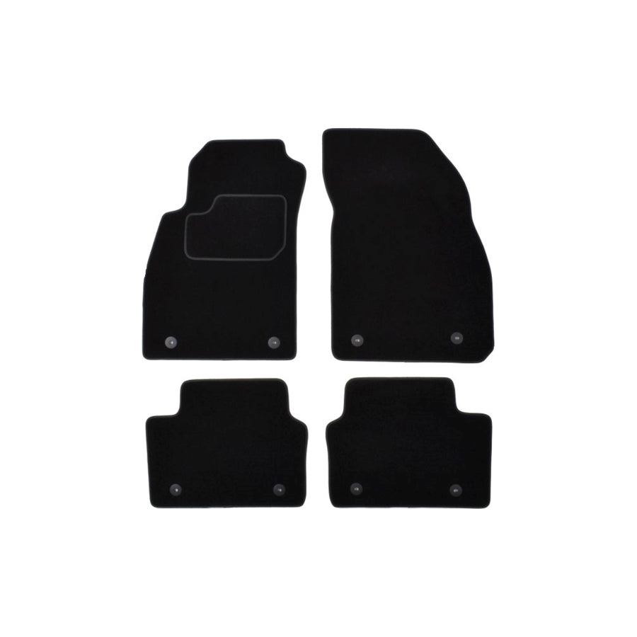 MAMMOOTH Tailored A041 OPL175 PRM 01 Floor mat set for OPEL INSIGNIA Textile, Front and Rear, Quantity: 4, Black