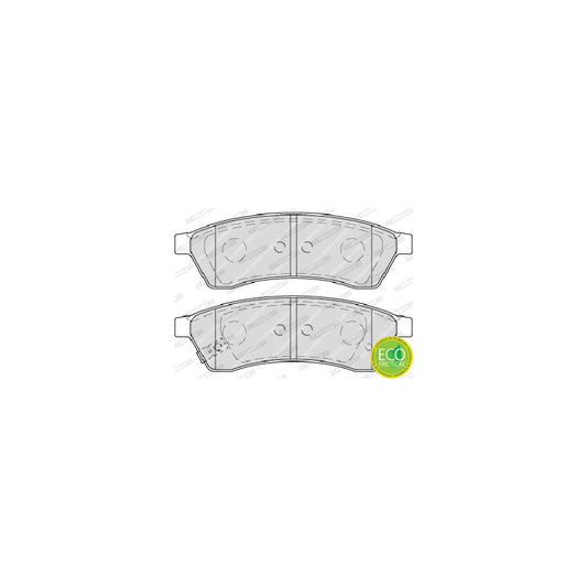 Ferodo Premier Eco Friction Fdb4305 Brake Pad Set With Acoustic Wear Warning Without Accessories