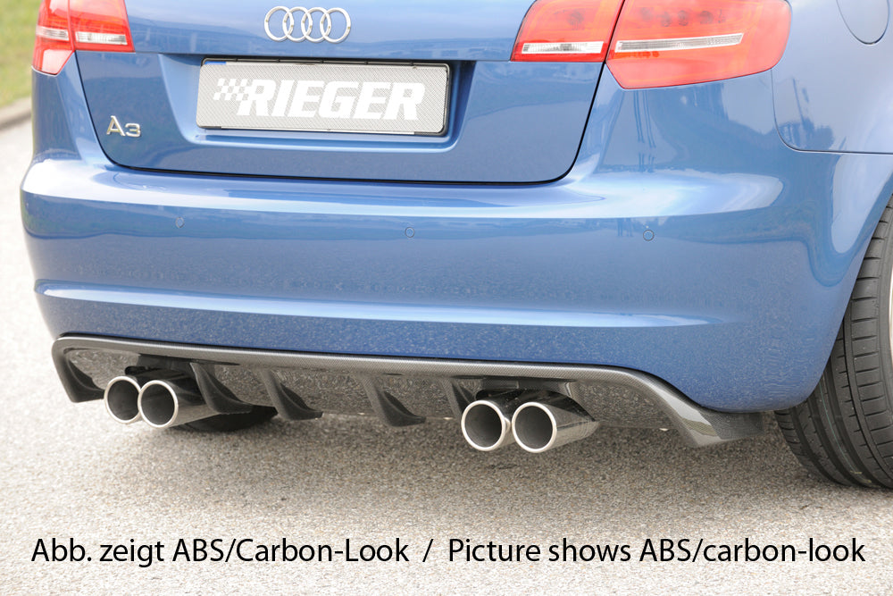 Rieger 00056767 Audi 8P A3 Rear Diffuser