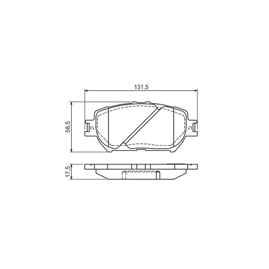 Bosch 0986494363 Brake Pad Set With Anti Squeak Plate With Mounting Manual BP1271