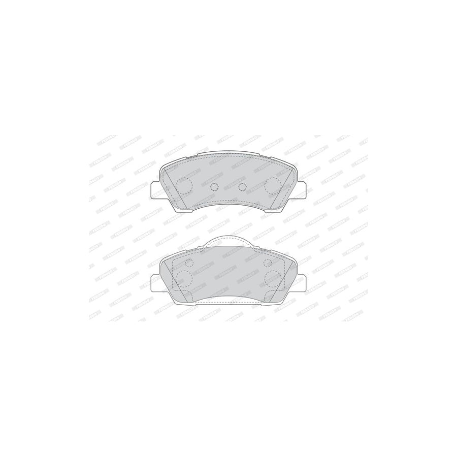 Ferodo Fdb4823 Brake Pad Set For Peugeot 308 Premier Eco Friction Not Prepared For Wear Indicator With Accessories