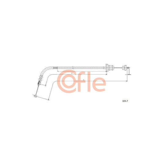 COFLE 323.7 Throttle Cable | Duco Car Parts UK Car Parts