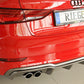 Rieger 00099614 Audi 8V A3 Rear Diffuser for Twin Tailpipe Left - Carbon-Look